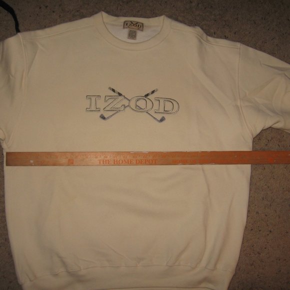 Izod Golf Mens Sweatshirt - XL - Off White - Picture 6 of 7